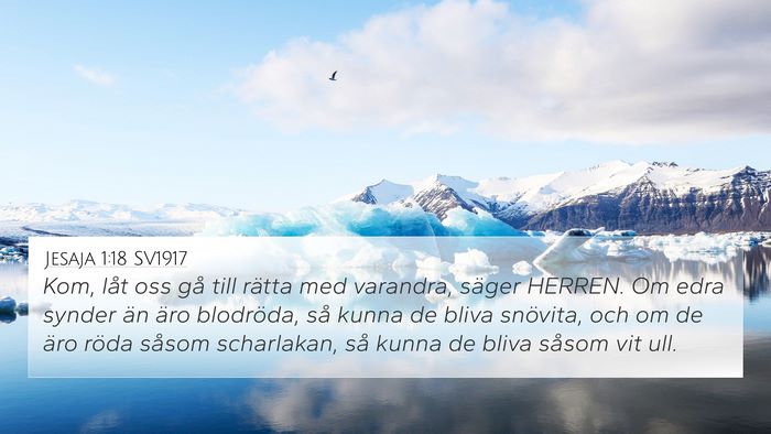 Jesaja 1:18 SV1917 Bible Verse Image
