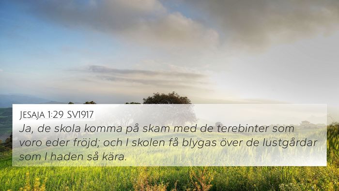 Jesaja 1:29 SV1917 Bible Verse Image