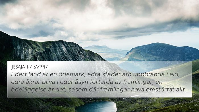 Jesaja 1:7 SV1917 Bible Verse Image