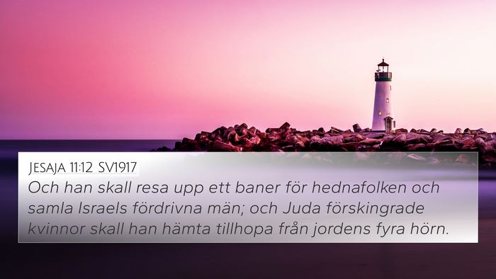 Jesaja 11:12 SV1917 Bible Verse Image