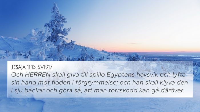 Jesaja 11:15 SV1917 Bible Verse Image