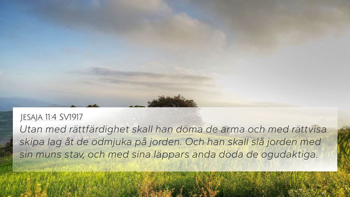 Jesaja 11:4 SV1917 Bible Verse Image