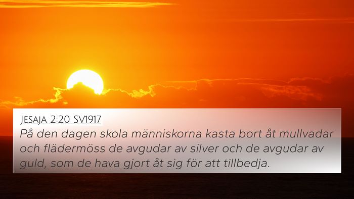 Jesaja 2:20 SV1917 Bible Verse Image
