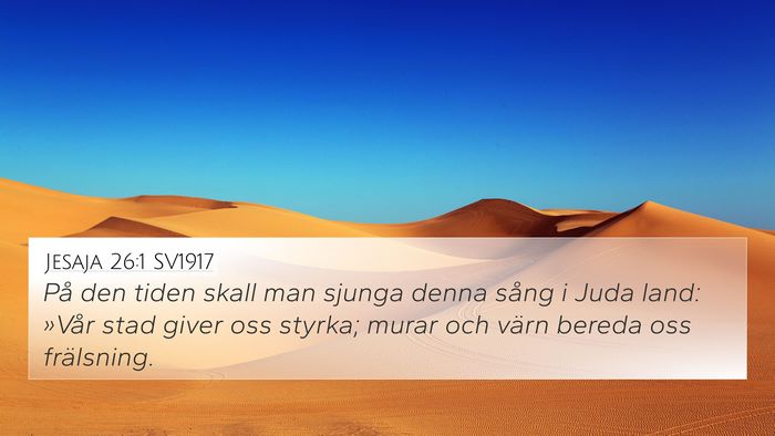 Jesaja 26:1 SV1917 Bible Verse Image