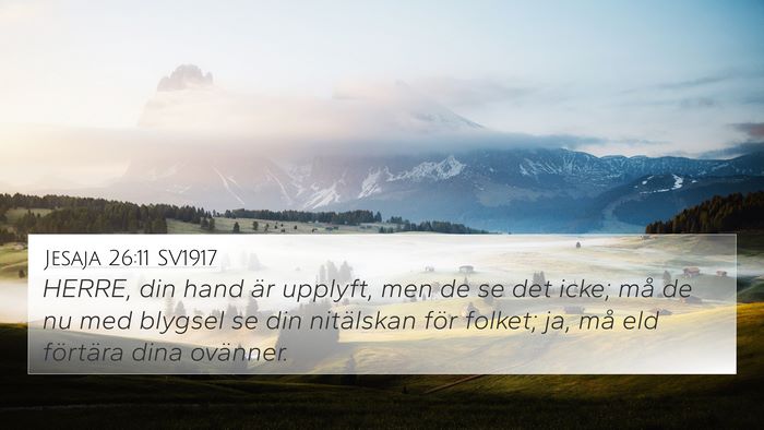 Jesaja 26:11 SV1917 Bible Verse Image