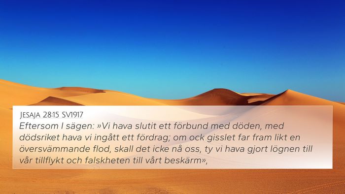 Jesaja 28:15 SV1917 Bible Verse Image