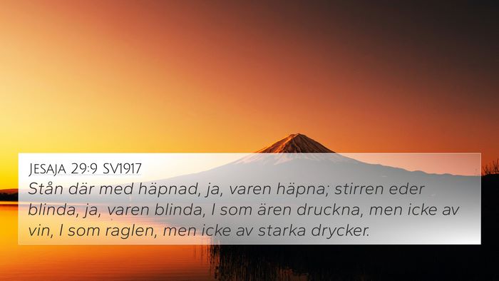 Jesaja 29:9 SV1917 Bible Verse Image