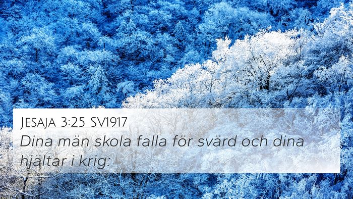 Jesaja 3:25 SV1917 Bible Verse Image