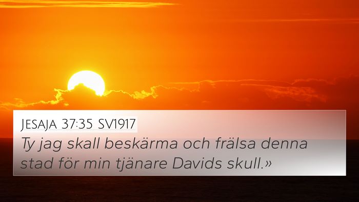 Jesaja 37:35 SV1917 Bible Verse Image
