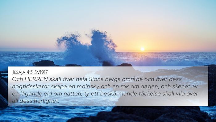 Jesaja 4:5 SV1917 Bible Verse Image