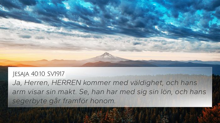 Jesaja 40:10 SV1917 Bible Verse Image