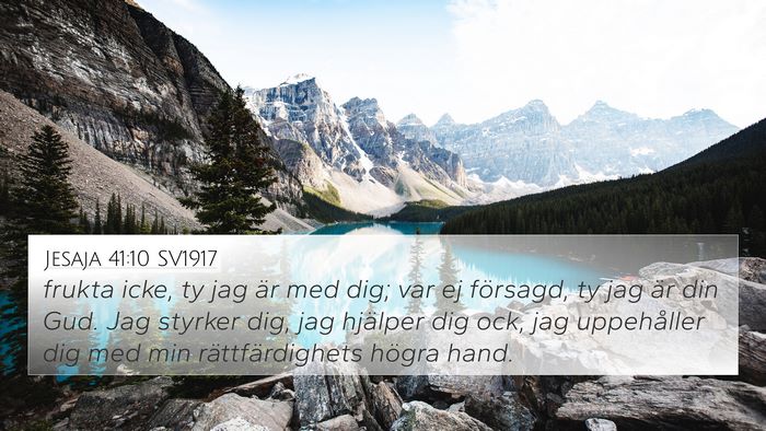 Jesaja 41:10 SV1917 Bible Verse Image