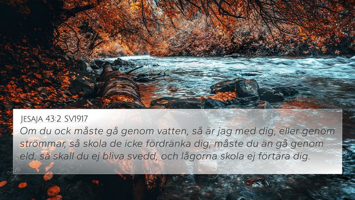 Jesaja 43:2 SV1917 Bible Verse Image
