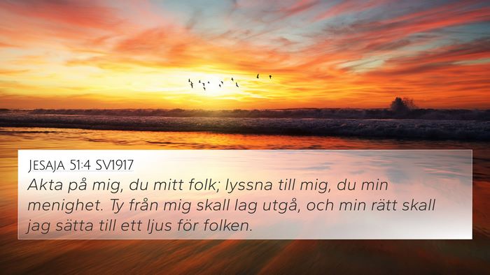Jesaja 51:4 SV1917 Bible Verse Image