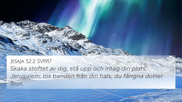 Jesaja 52:2 SV1917 Bible Verse Image