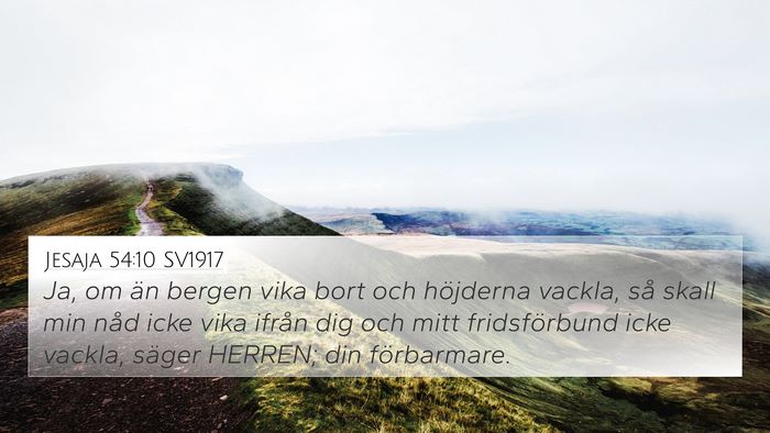 Jesaja 54:10 SV1917 Bible Verse Image
