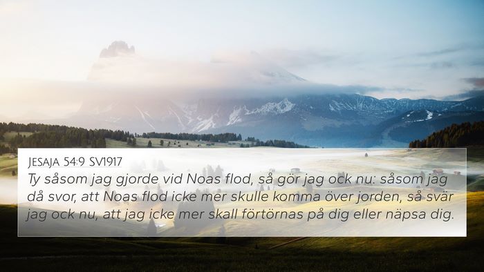 Jesaja 54:9 SV1917 Bible Verse Image