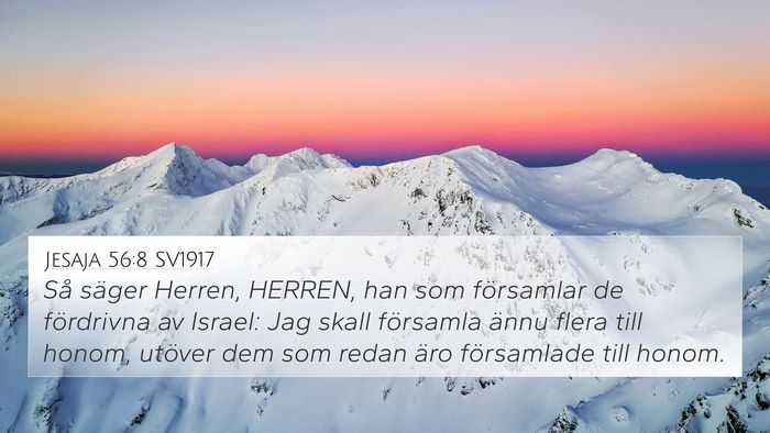 Jesaja 56:8 SV1917 Bible Verse Image