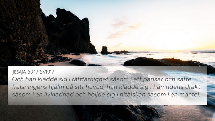 Jesaja 59:17 SV1917 Bible Verse Image