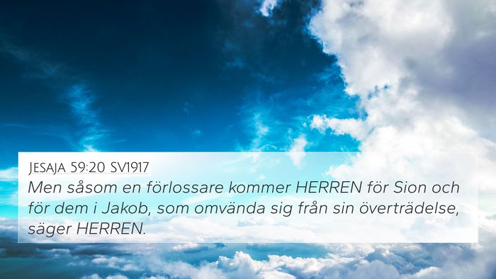 Jesaja 59:20 SV1917 Bible Verse Image