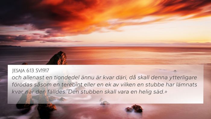 Jesaja 6:13 SV1917 Bible Verse Image