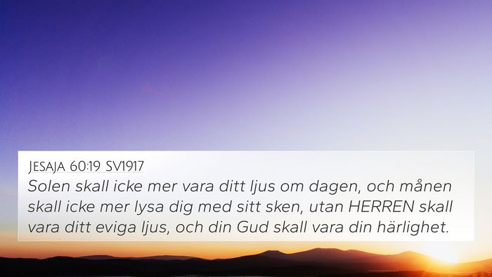 Jesaja 60:19 SV1917 Bible Verse Image