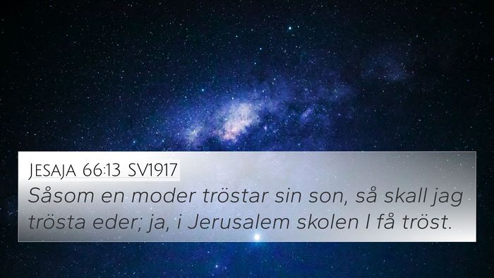 Jesaja 66:13 SV1917 Bible Verse Image