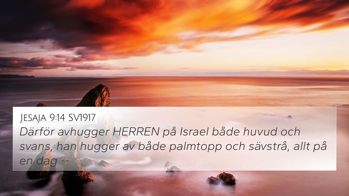 Jesaja 9:14 SV1917 Bible Verse Image