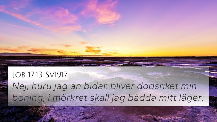 Job 17:13 SV1917 Bible Verse Image