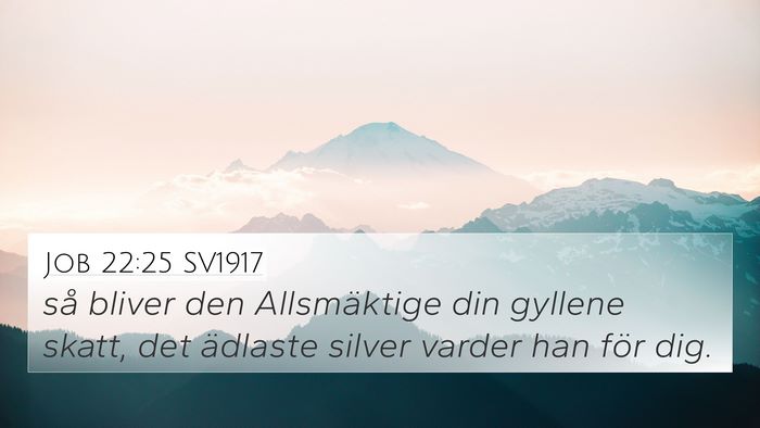 Job 22:25 SV1917 Bible Verse Image