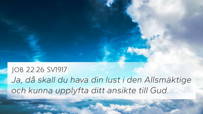 Job 22:26 SV1917 Bible Verse Image
