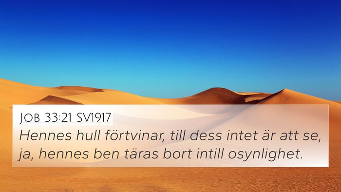 Job 33:21 SV1917 Bible Verse Image
