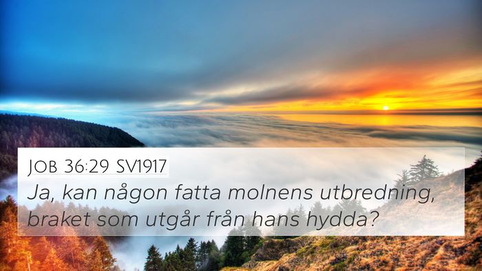 Job 36:29 SV1917 Bible Verse Image
