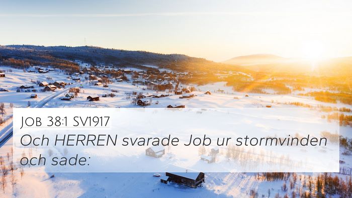 Job 38:1 SV1917 Bible Verse Image