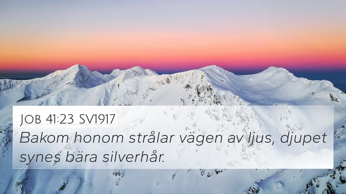Job 41:23 SV1917 Bible Verse Image