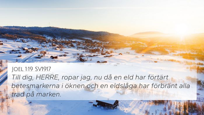 Joel 1:19 SV1917 Bible Verse Image