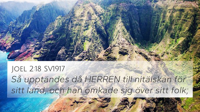 Joel 2:18 SV1917 Bible Verse Image