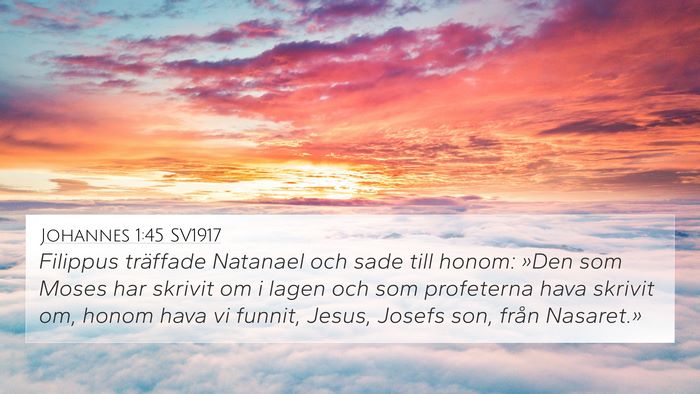Johannes 1:45 SV1917 Bible Verse Image