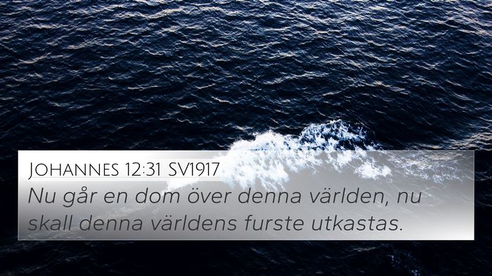 Johannes 12:31 SV1917 Bible Verse Image
