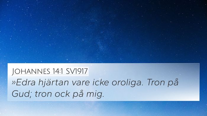 Johannes 14:1 SV1917 Bible Verse Image