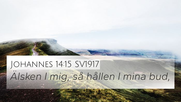 Johannes 14:15 SV1917 Bible Verse Image