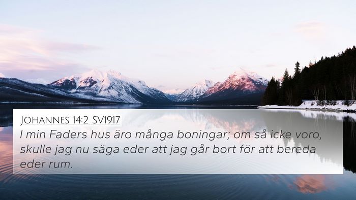 Johannes 14:2 SV1917 Bible Verse Image