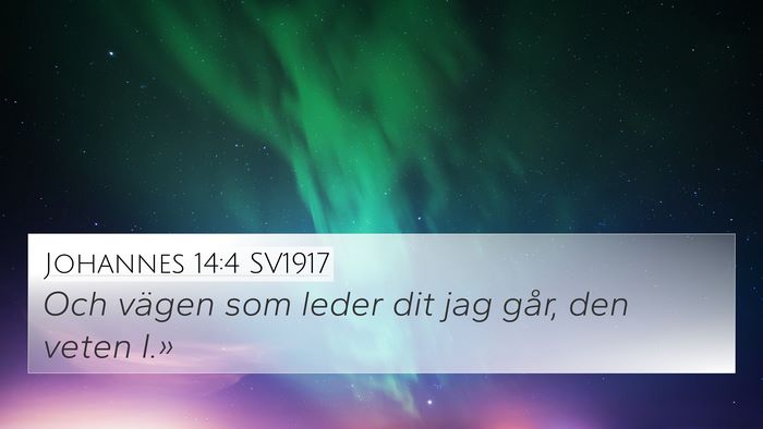 Johannes 14:4 SV1917 4K Wallpaper - Och vägen som leder dit jag går, den veten - 4K Wallpaper Bible Verse