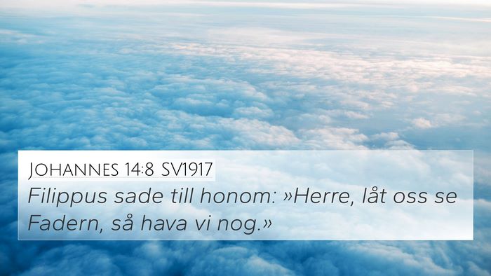 Johannes 14:8 SV1917 Bible Verse Image
