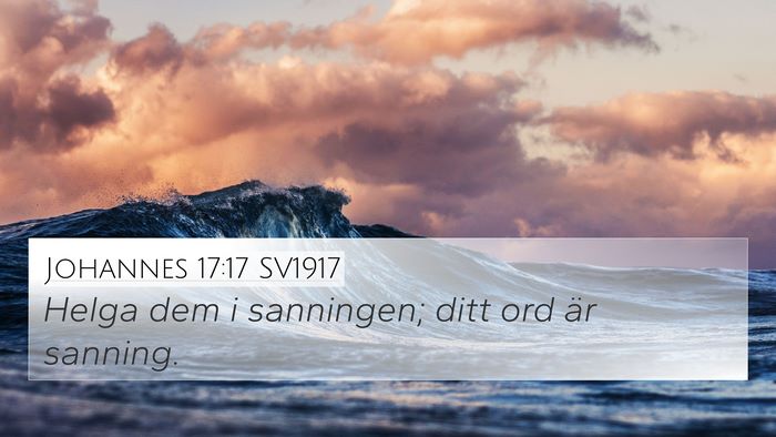 Johannes 17:17 SV1917 Bible Verse Image