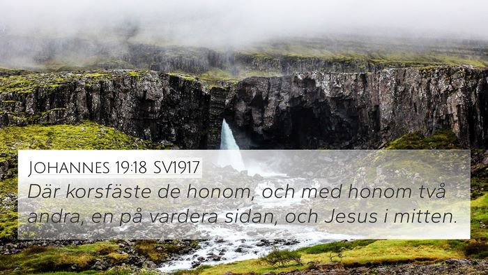 Johannes 19:18 SV1917 Bible Verse Image