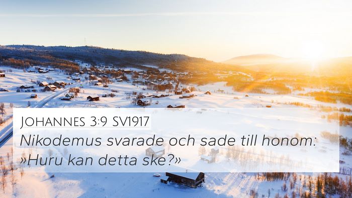 Johannes 3:9 SV1917 4K Wallpaper - Nikodemus svarade och sade till honom: »Huru kan - 4K Wallpaper Bible Verse