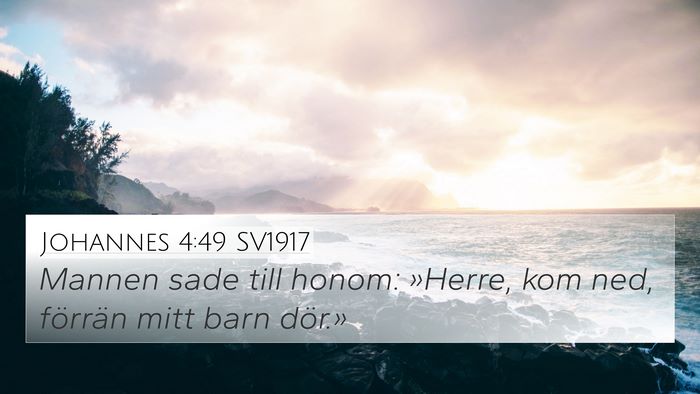Johannes 4:49 SV1917 Bible Verse Image