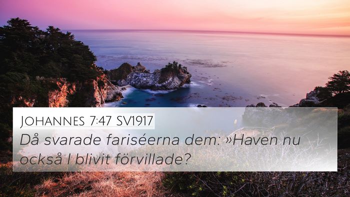 Johannes 7:47 SV1917 Bible Verse Image