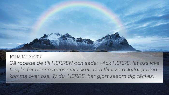 Jona 1:14 SV1917 Bible Verse Image